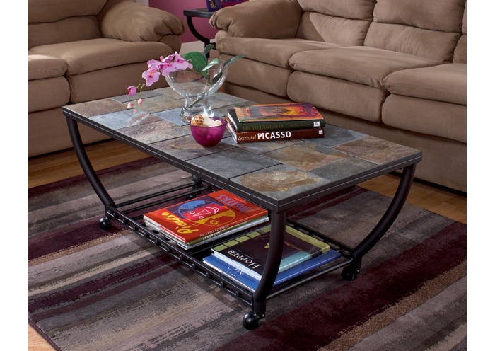 Antigo Rectangular Cocktail Table w/ Casters,ABF Signature Design by Ashley