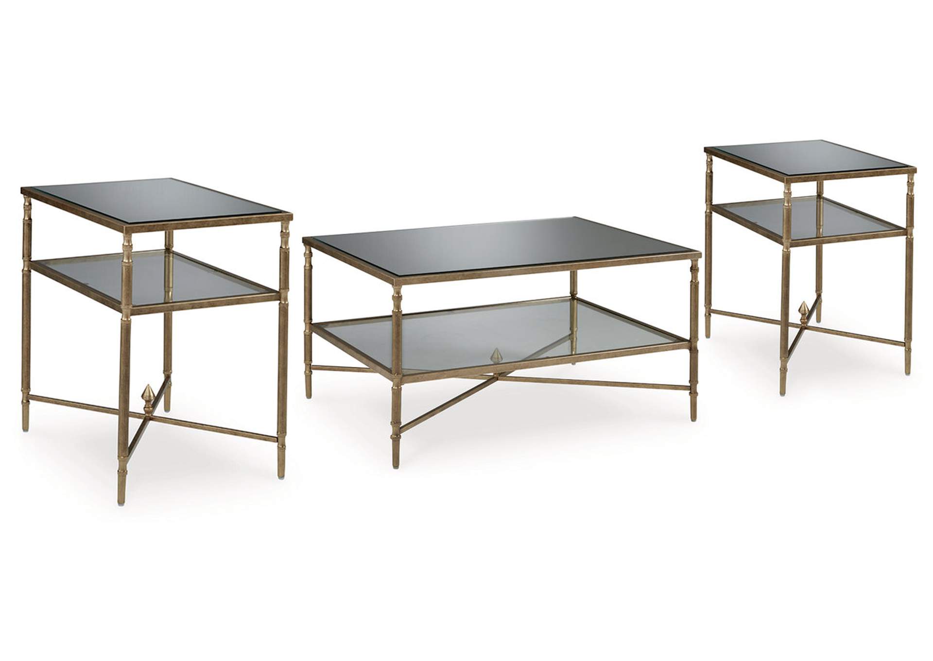 Cloverty Coffee Table with 2 End Tables,Signature Design By Ashley