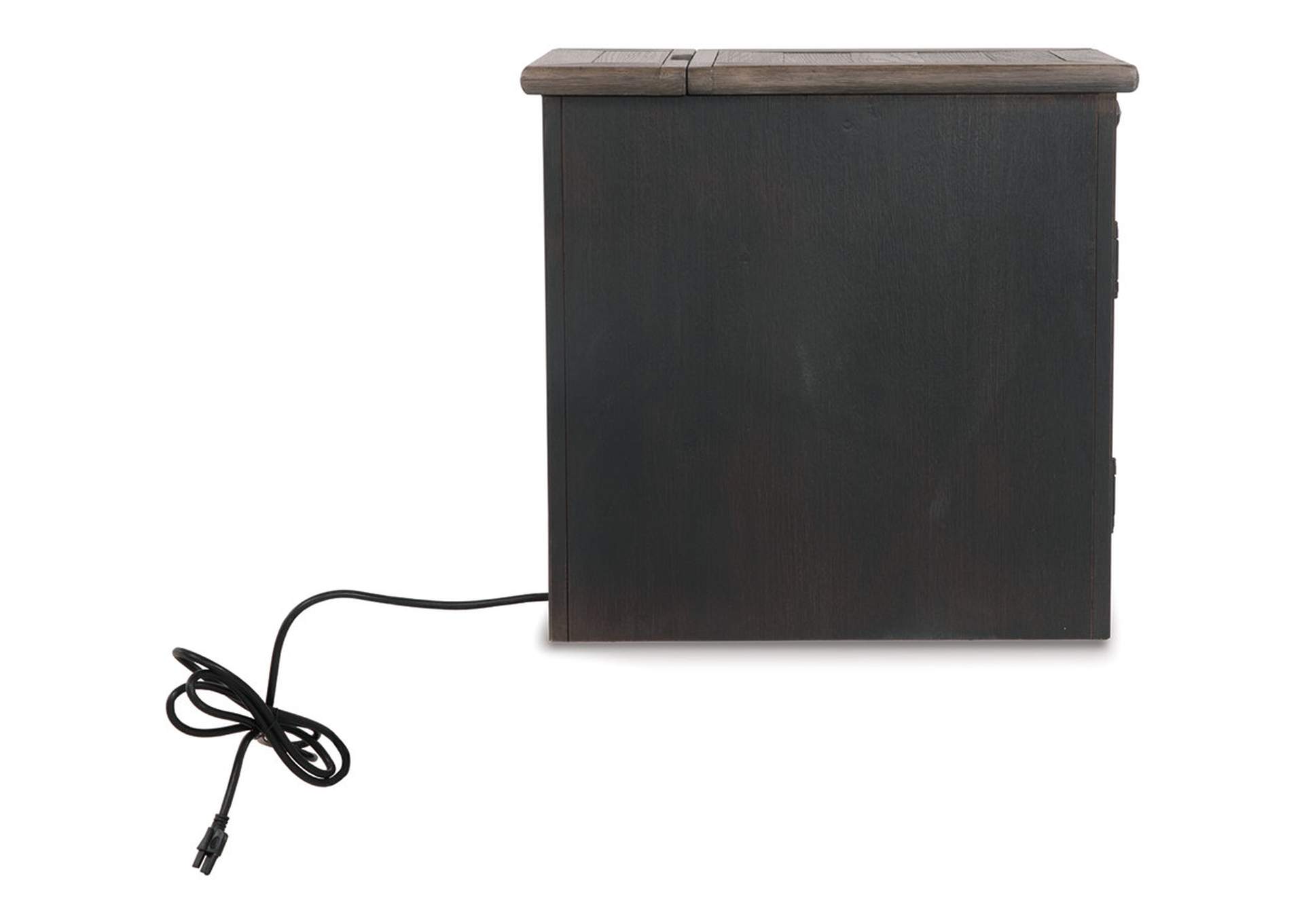 Tyler Creek Chairside End Table with USB Ports & Outlets,Signature Design By Ashley