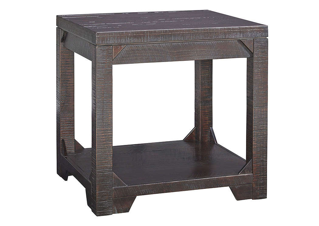Rogness Rustic Brown Rectangular End Table,ABF Signature Design by Ashley