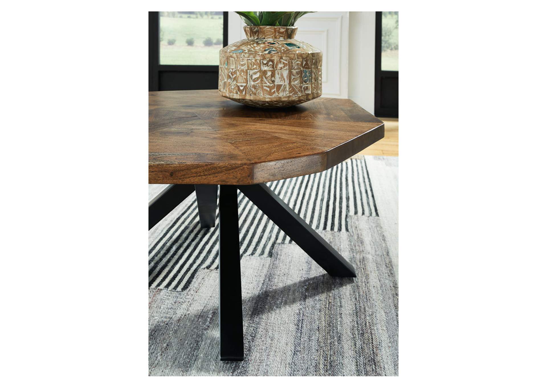 Haileeton Coffee Table with 2 End Tables,Signature Design By Ashley