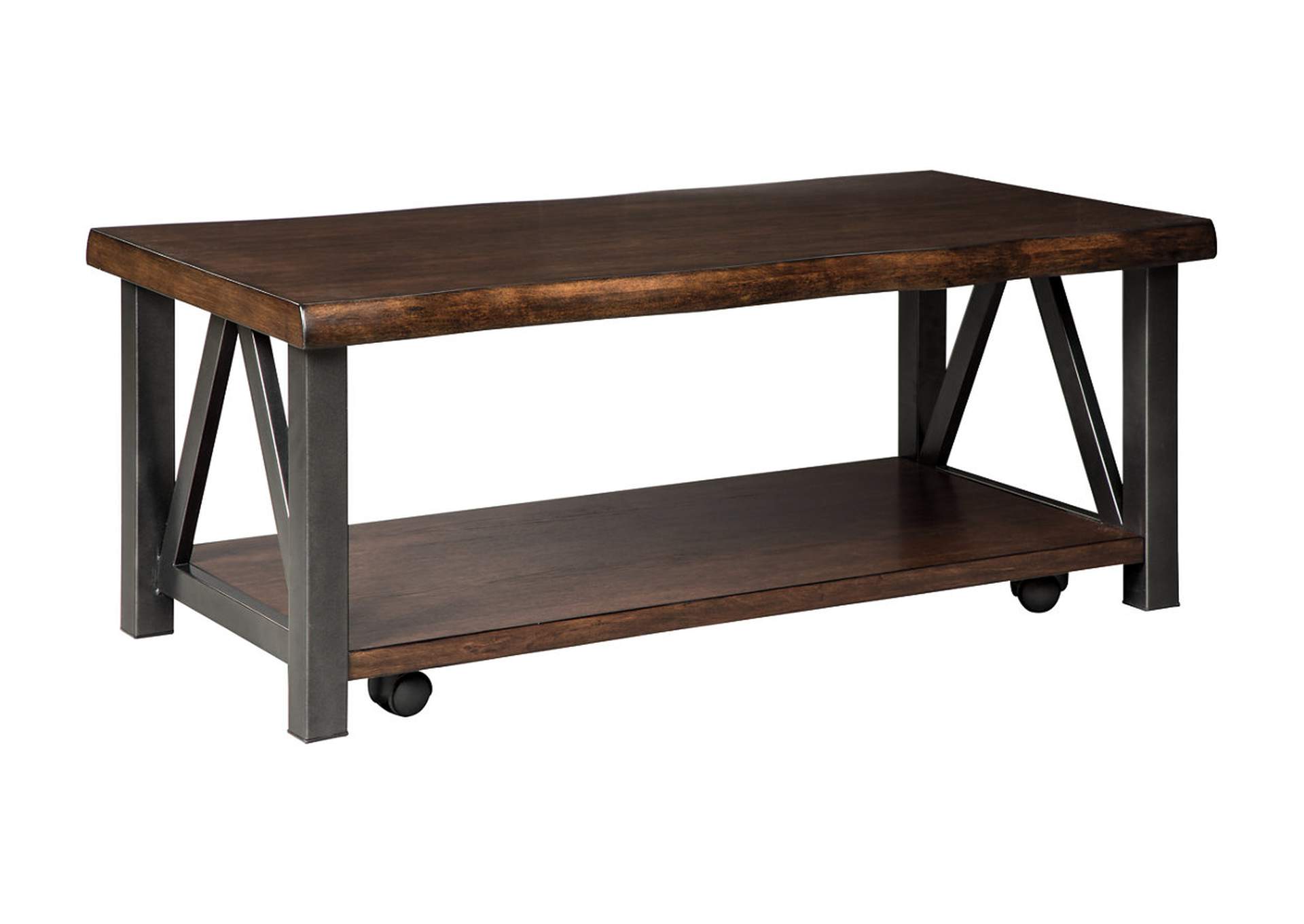 Esmarina Walnut Brown Rectangular Cocktail Table,ABF Signature Design by Ashley