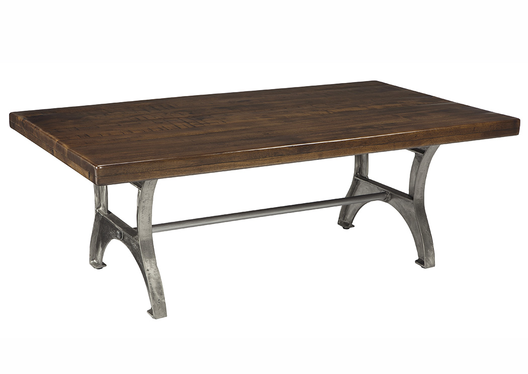 Dresbane Warm Brown Rectangular Cocktail Table,ABF Signature Design by Ashley