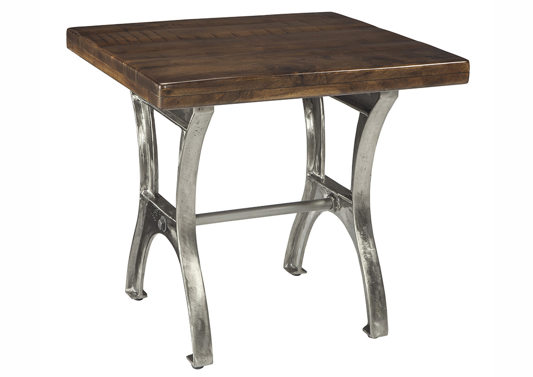 Dresbane Warm Brown Rectangular End Table,ABF Signature Design by Ashley