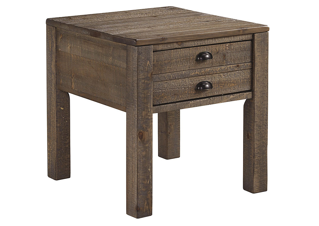 Keeblen Grayish Brown Rectangular End Table,ABF Signature Design by Ashley