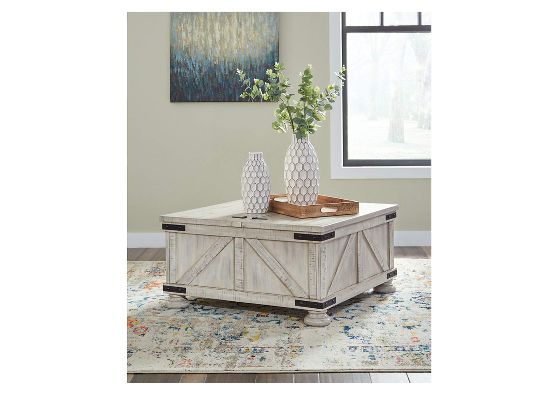 Carynhurst Coffee Table with 2 End Tables,Signature Design By Ashley