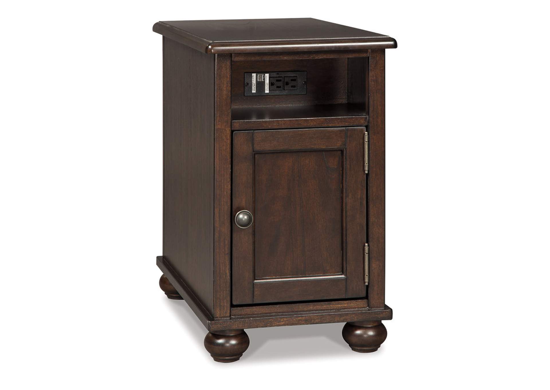 Barilanni Chairside End Table with USB Ports & Outlets,Signature Design By Ashley
