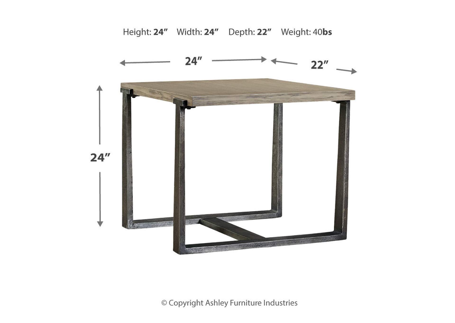 Dalenville Coffee Table with 2 End Tables,Signature Design By Ashley