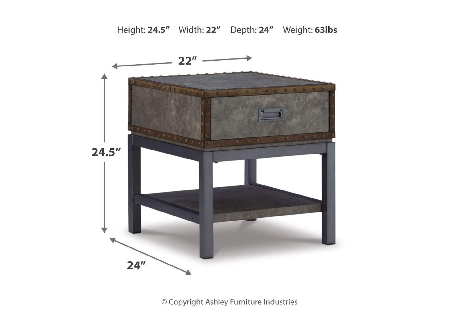 Derrylin End Table,Signature Design By Ashley