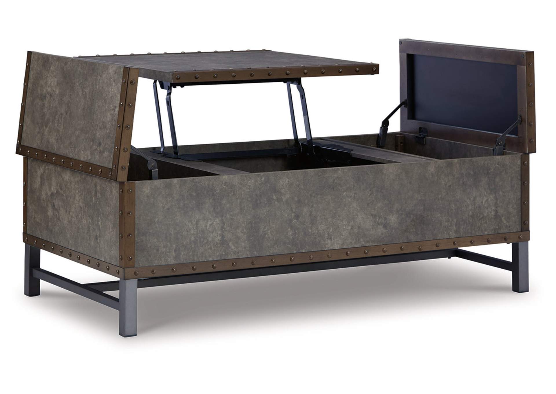 Derrylin Lift-top Coffee Table and 2 Chairside End Tables,Signature Design By Ashley