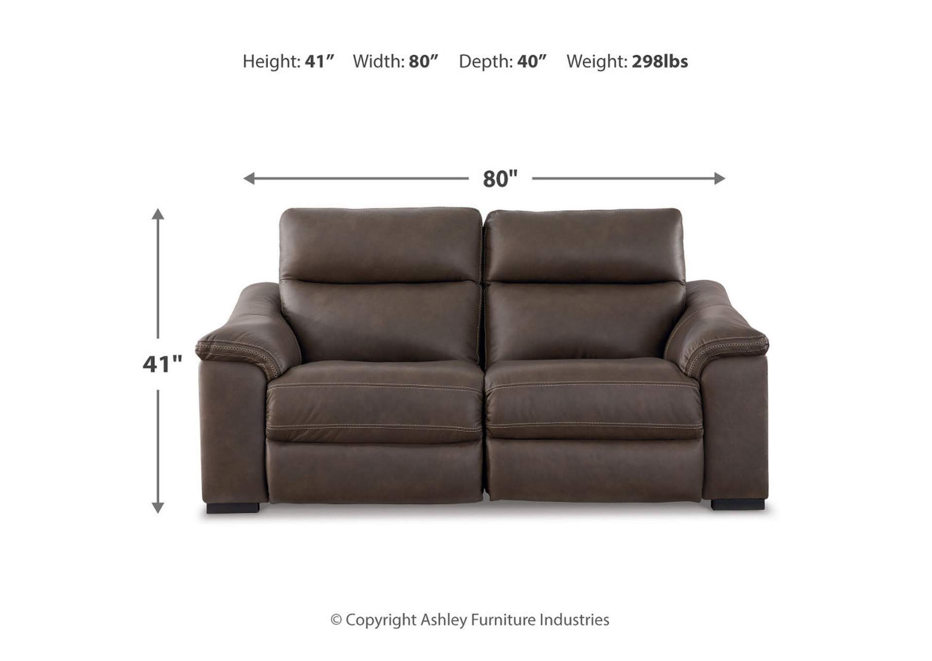 Salvatore 2-Piece Power Reclining Sectional Loveseat,Signature Design By Ashley