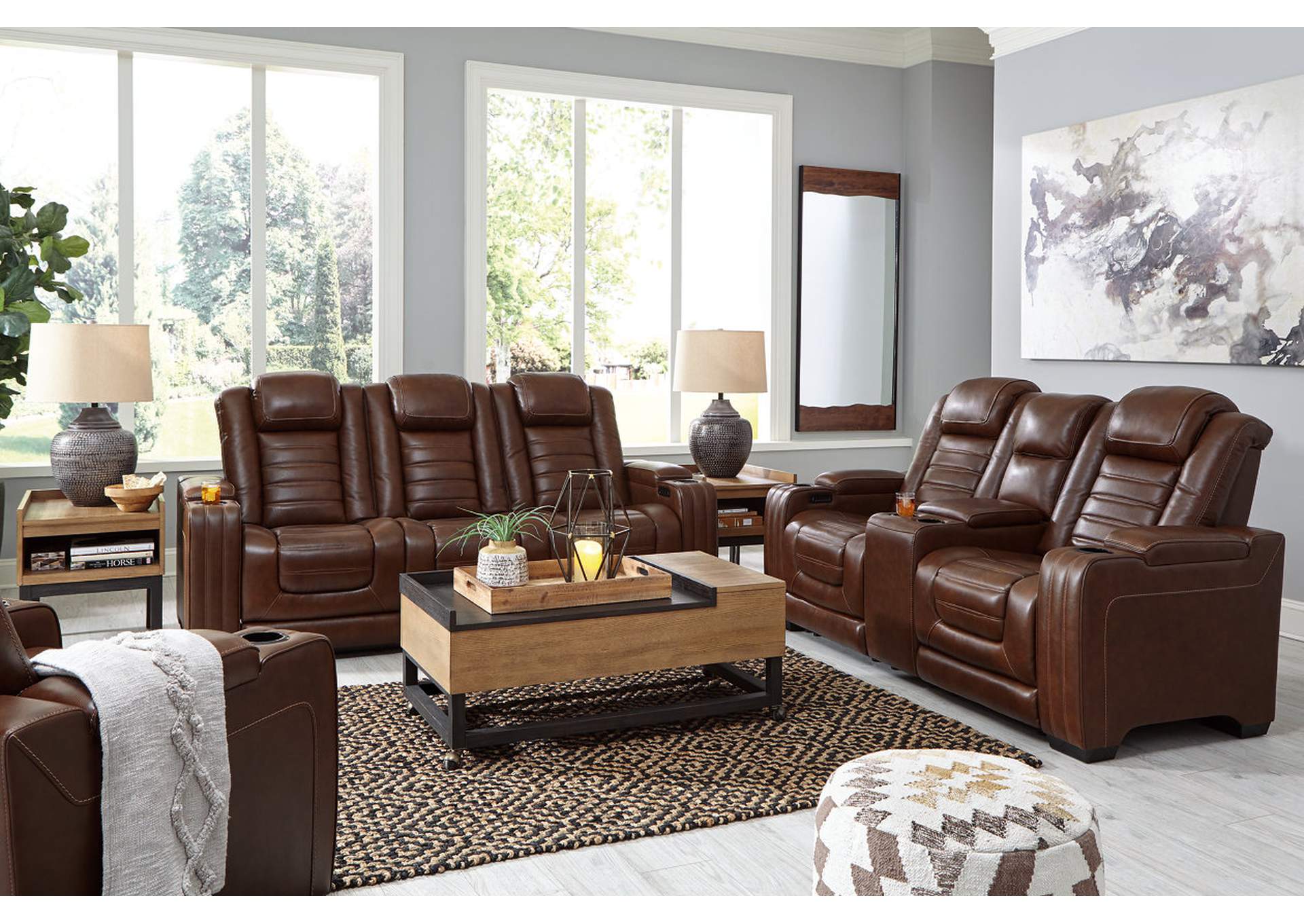 Backtrack Power Reclining Sofa, Loveseat and Recliner,Signature Design By Ashley