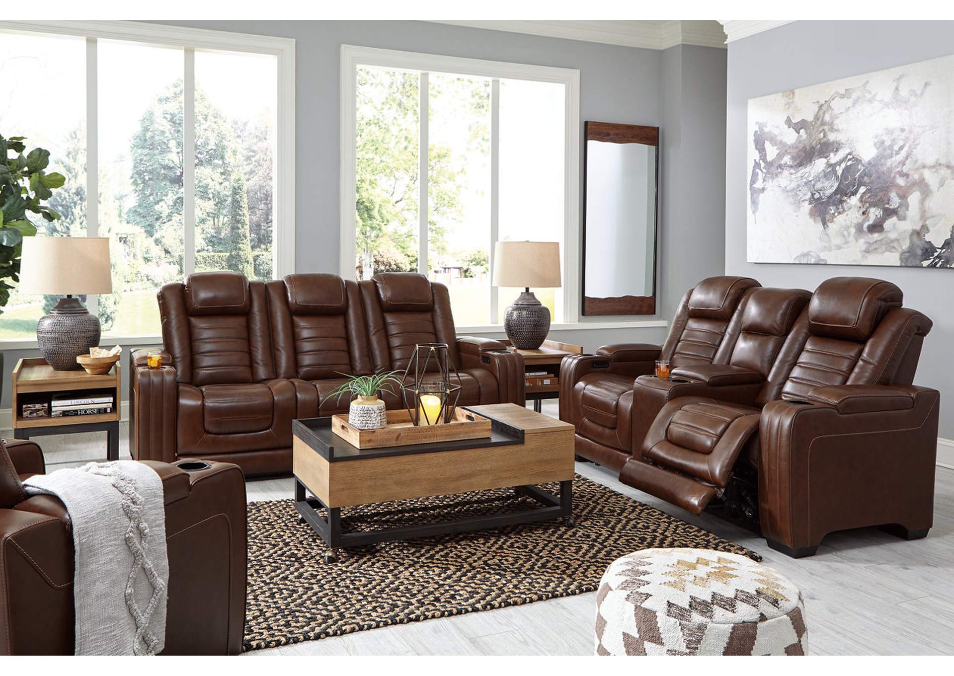 Backtrack Power Reclining Sofa, Loveseat and Recliner,Signature Design By Ashley