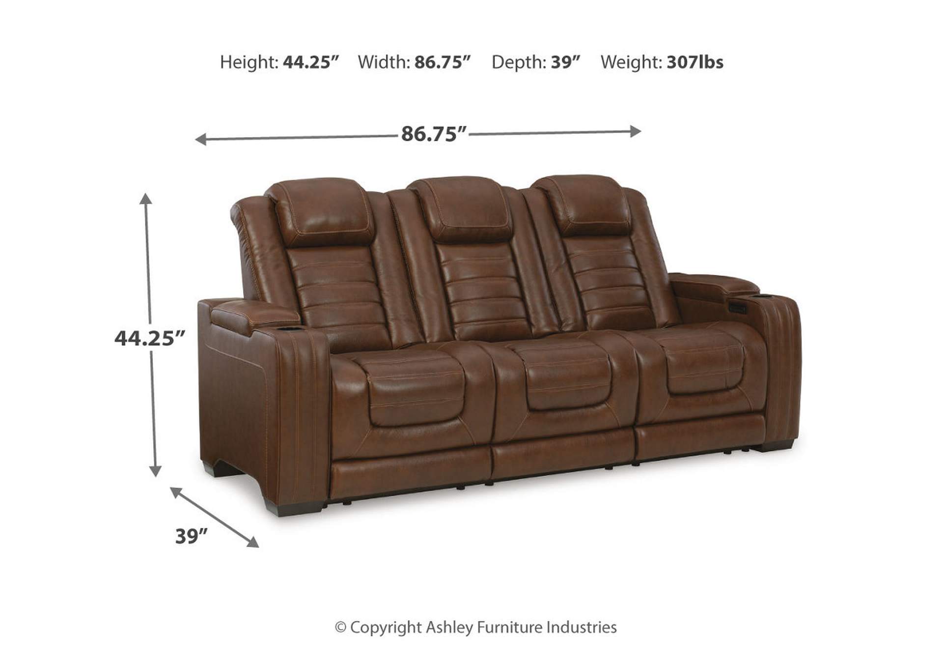 Backtrack Power Reclining Sofa,Signature Design By Ashley