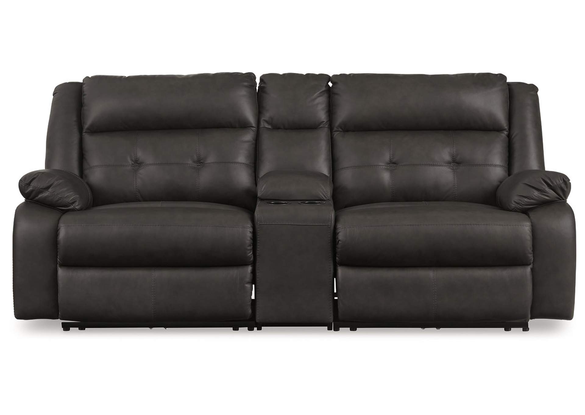 Mackie Pike 3-Piece Power Reclining Sectional Loveseat with Console,Signature Design By Ashley