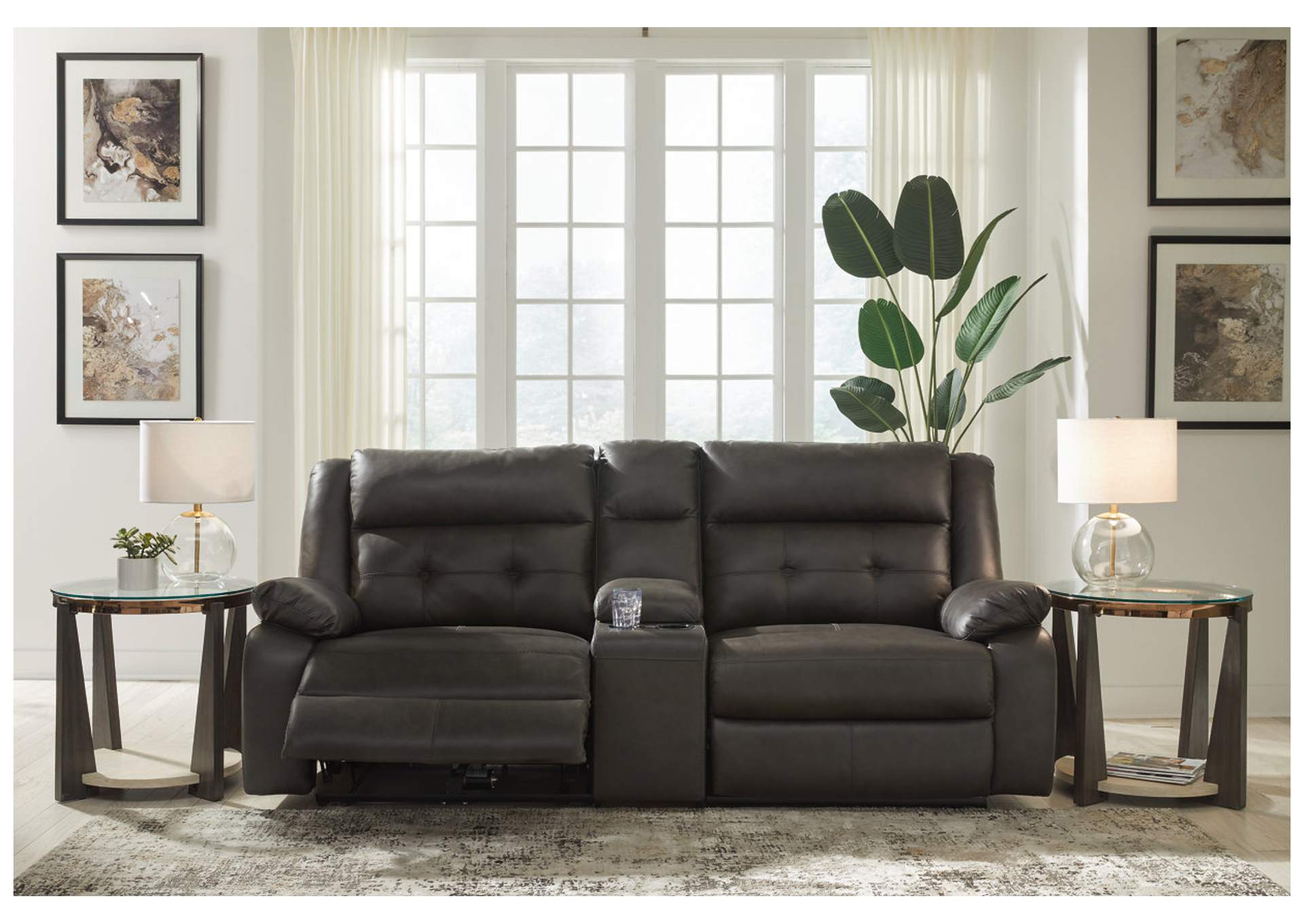 Mackie Pike 3-Piece Power Reclining Sectional Loveseat with Console,Signature Design By Ashley