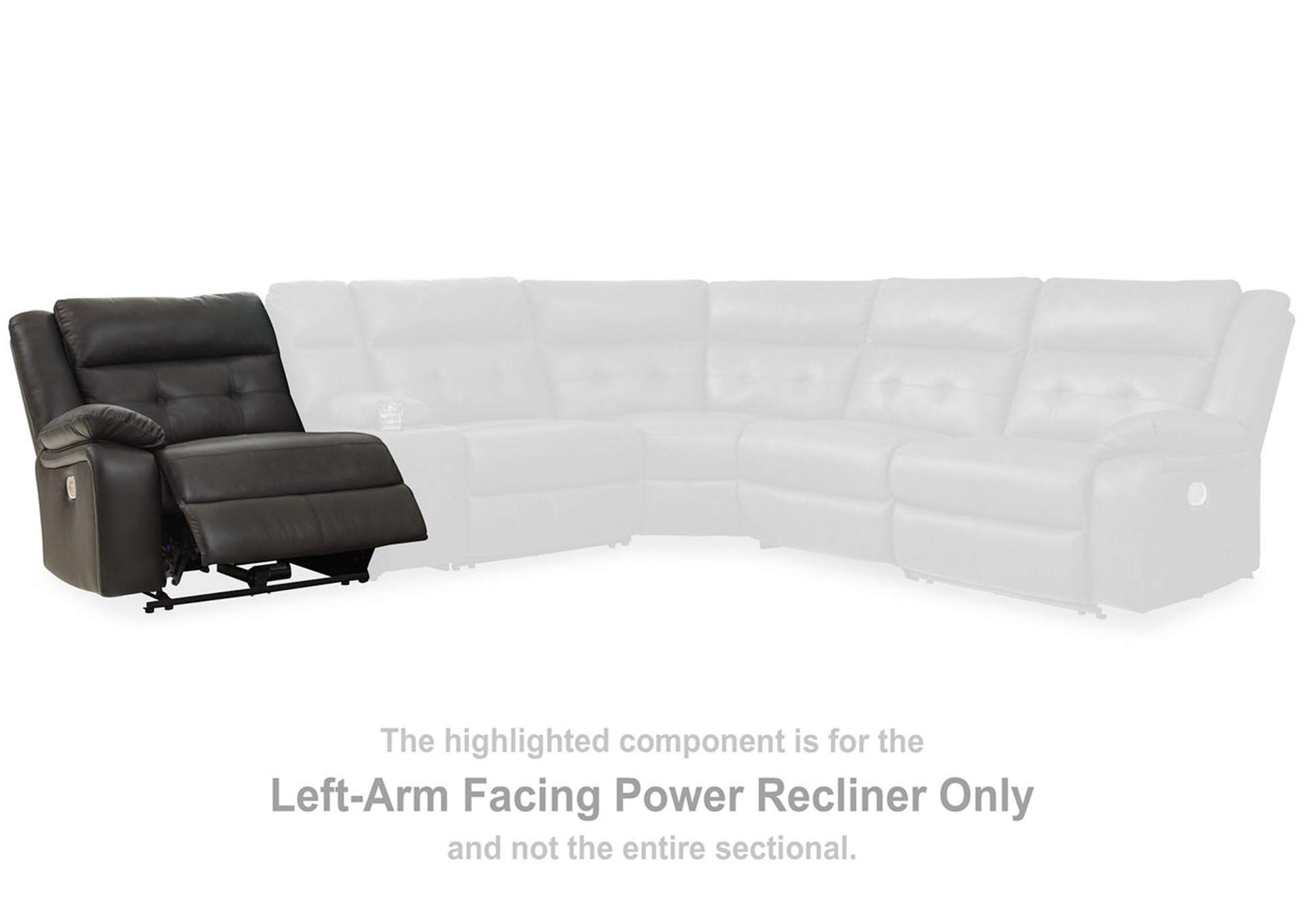 Mackie Pike 5-Piece Power Reclining Sectional,Signature Design By Ashley