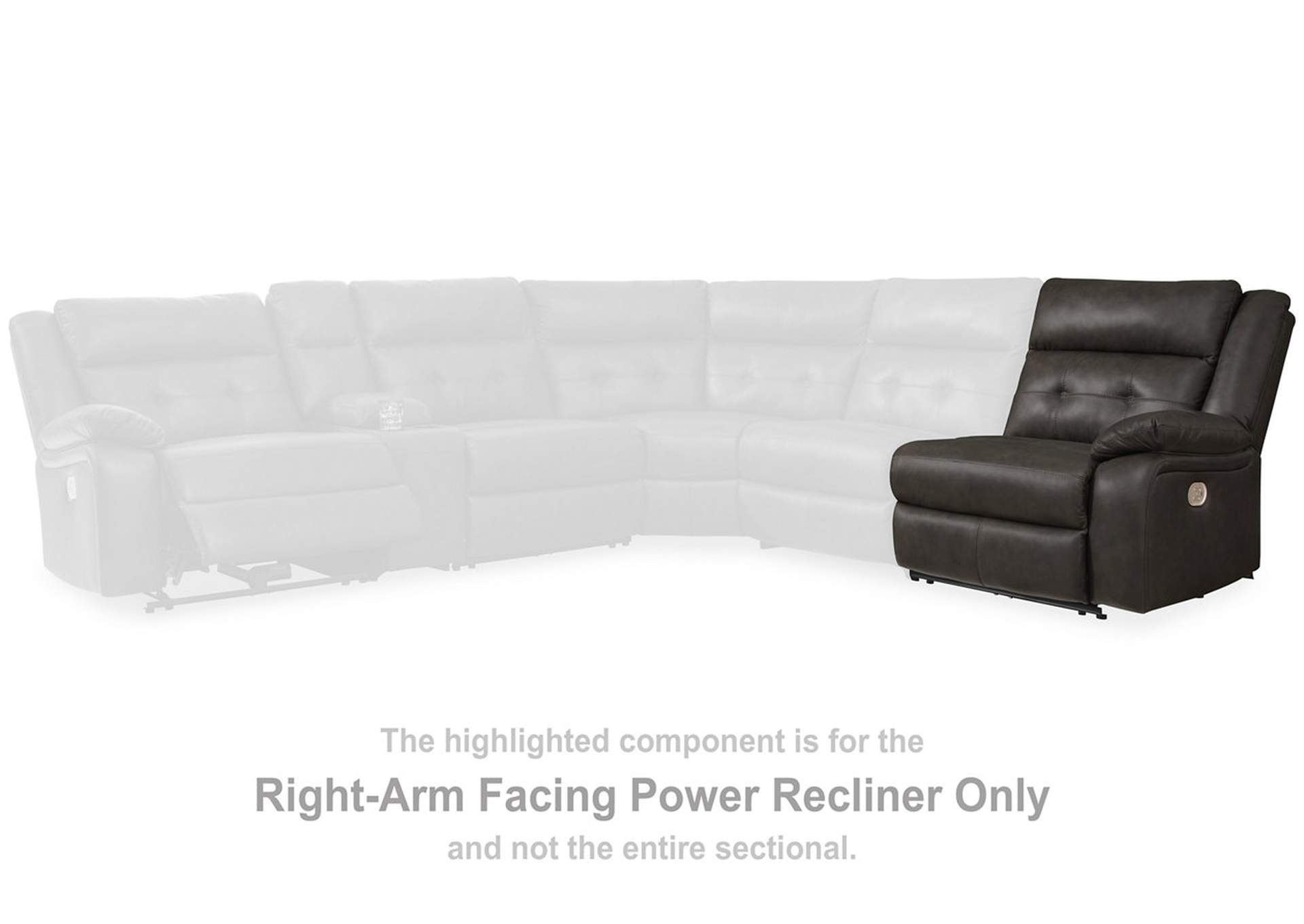 Mackie Pike 5-Piece Power Reclining Sectional,Signature Design By Ashley