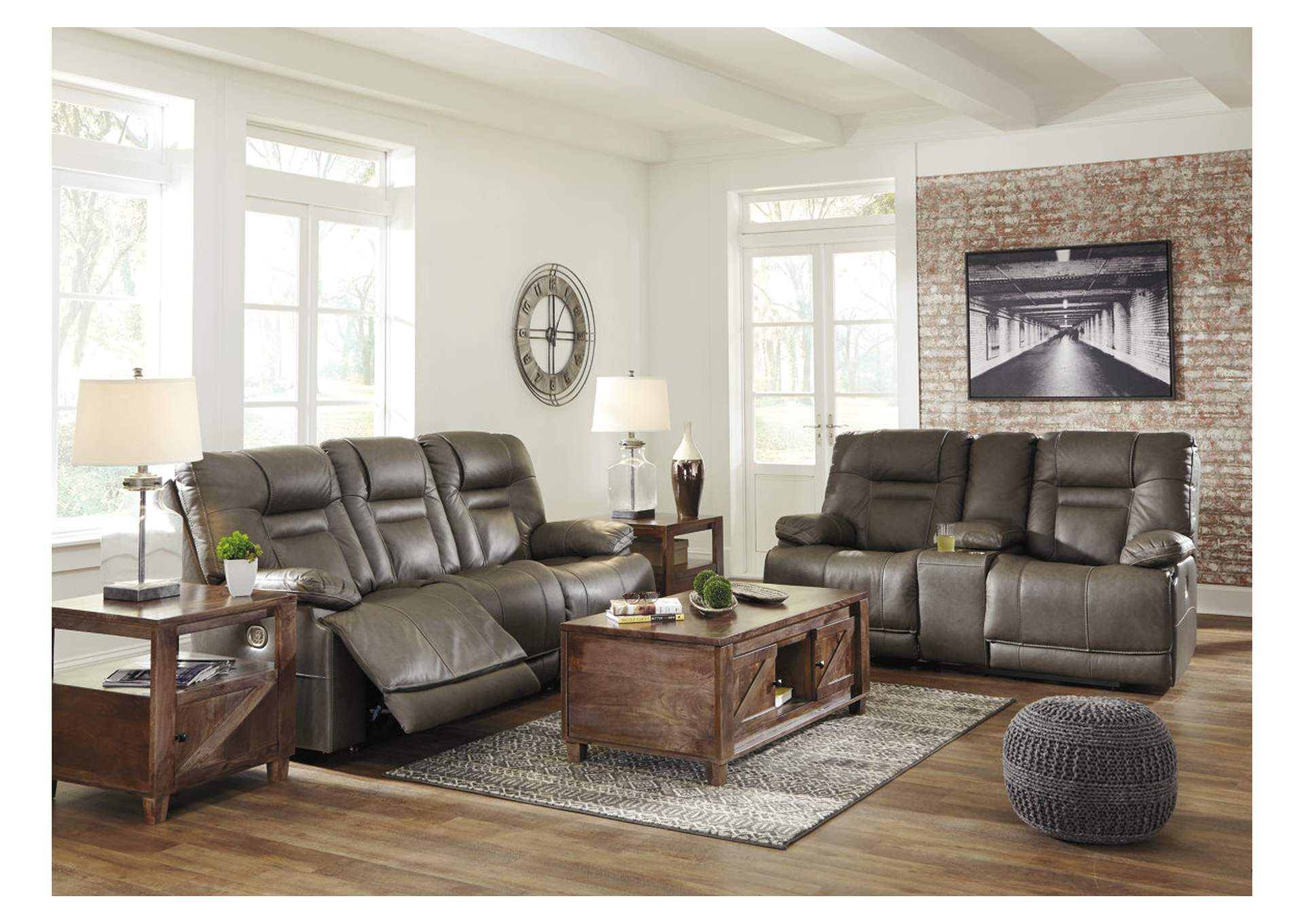 Wurstrow Power Reclining Sofa and Loveseat,Signature Design By Ashley