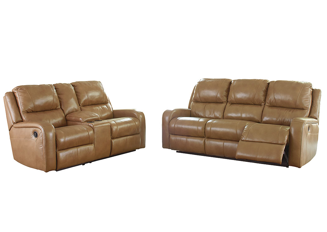 Roogan Blondie Reclining Sofa and Loveseat,ABF Signature Design by Ashley