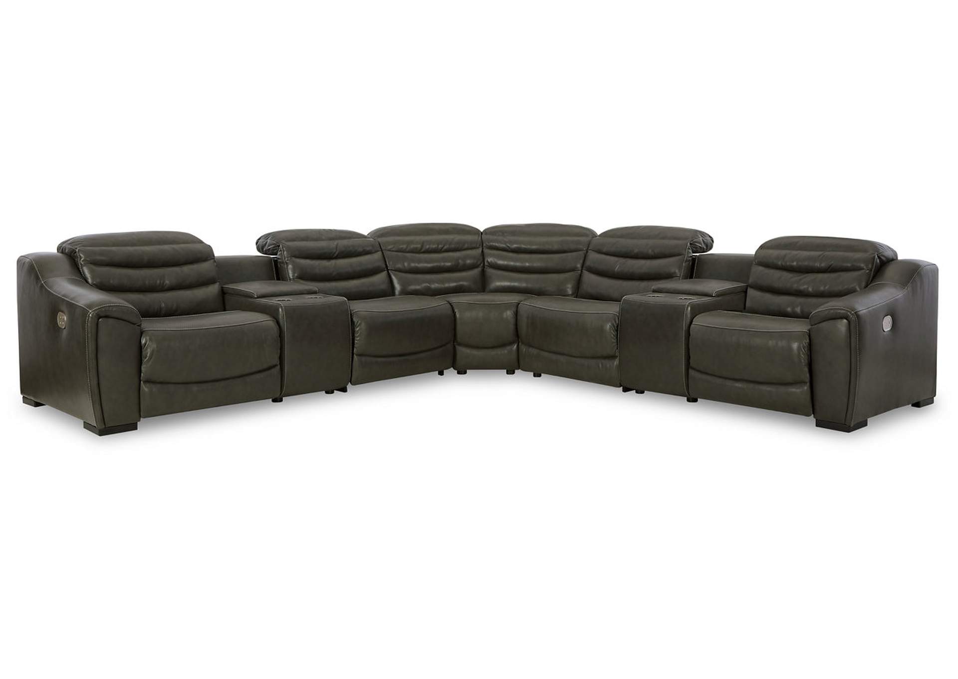 Center Line 7-Piece Power Reclining Sectional,Signature Design By Ashley