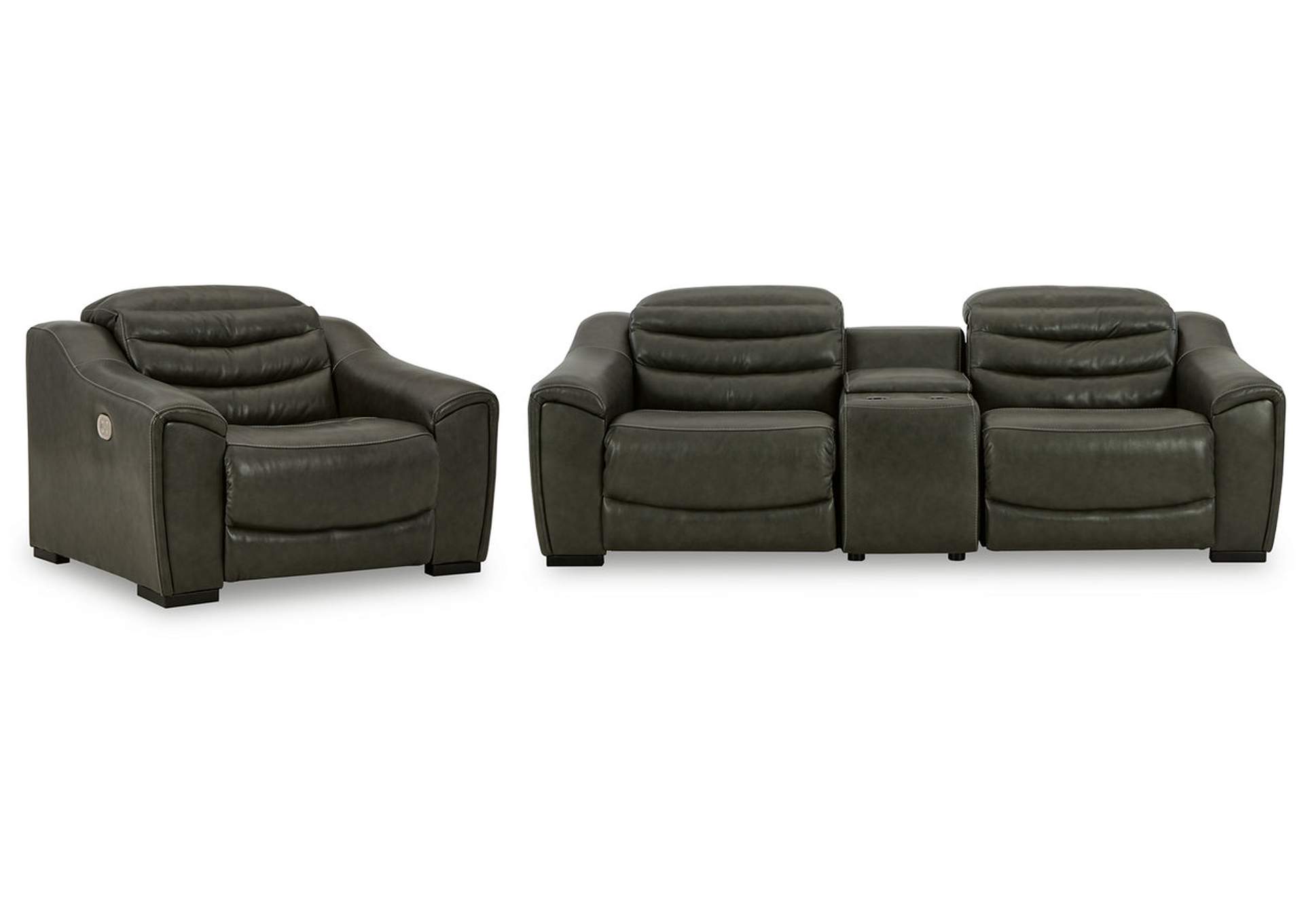 Center Line 3-Piece Sectional with Recliner,Signature Design By Ashley