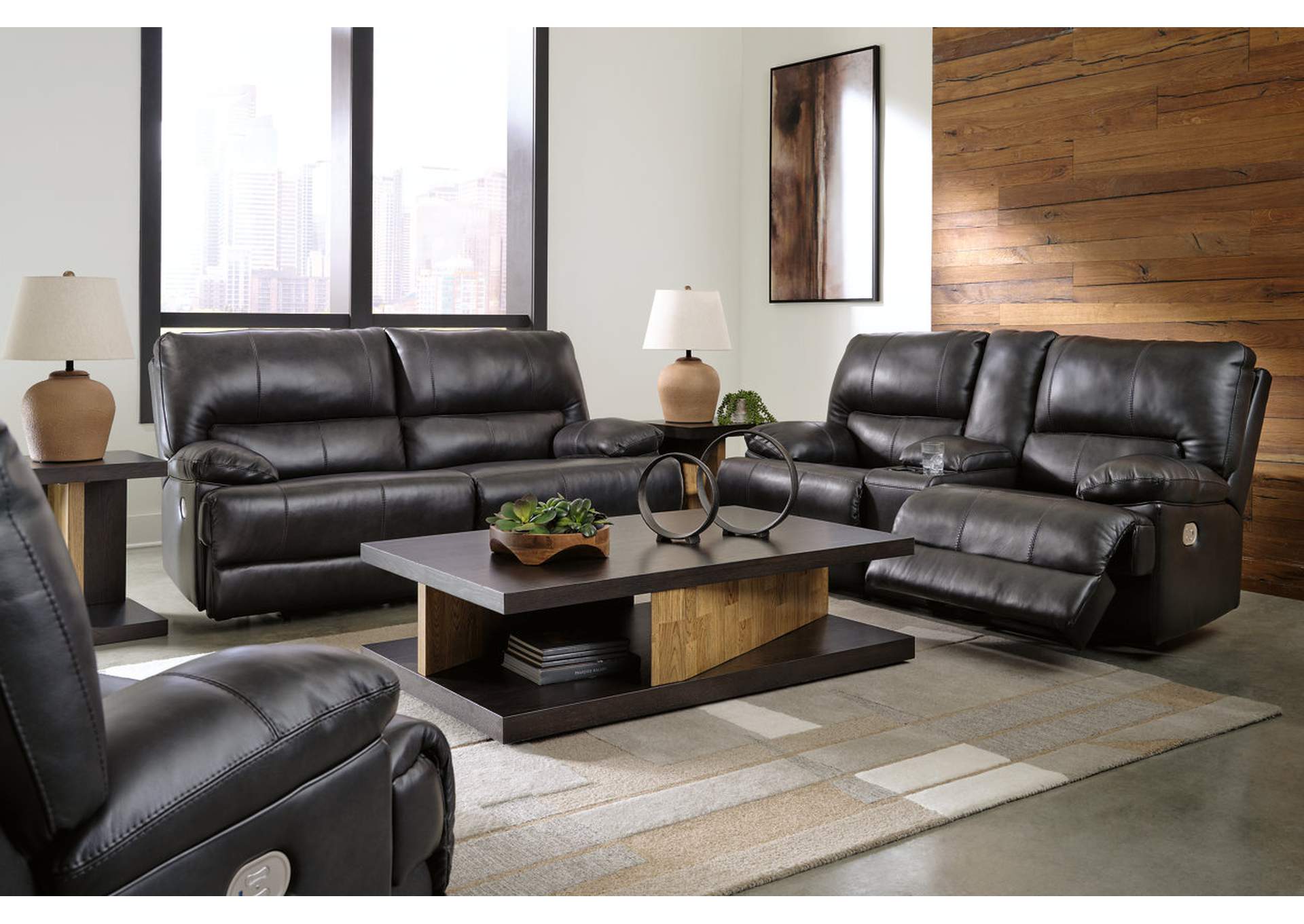 Mountainous Power Reclining Sofa, Loveseat and Recliner,Signature Design By Ashley