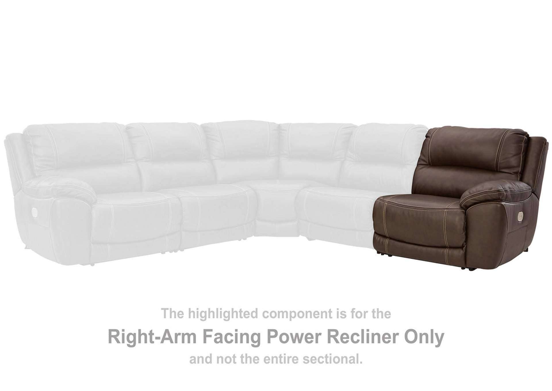 Dunleith 2-Piece Power Reclining Sectional Loveseat,Signature Design By Ashley