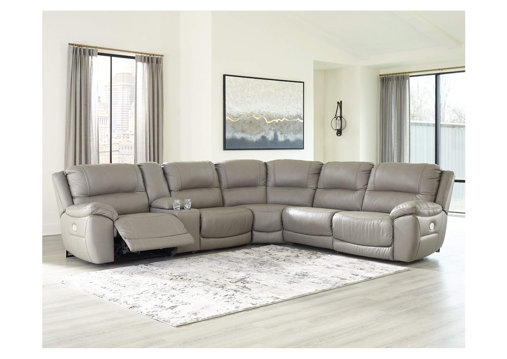 Dunleith 6-Piece Power Reclining Sectional,Signature Design By Ashley