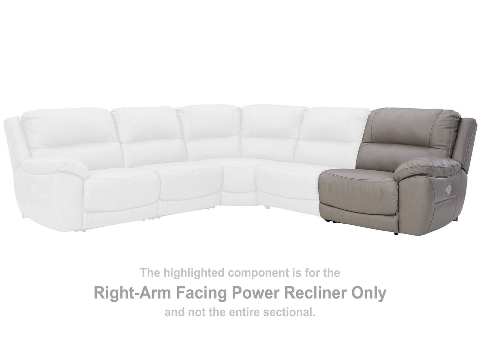 Dunleith 3-Piece Power Reclining Sectional Loveseat with Console,Signature Design By Ashley