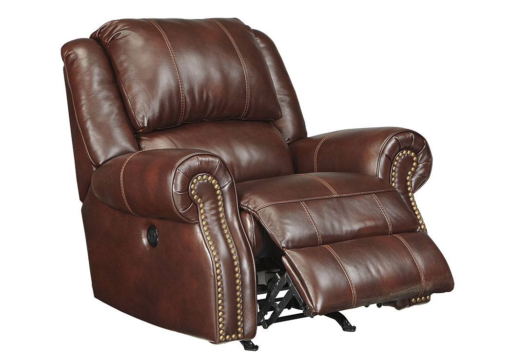 Collinsville Chestnut Power Rocker Recliner,ABF Signature Design by Ashley