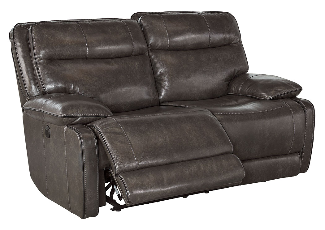 Palladum Metal Reclining Power Loveseat,ABF Signature Design by Ashley