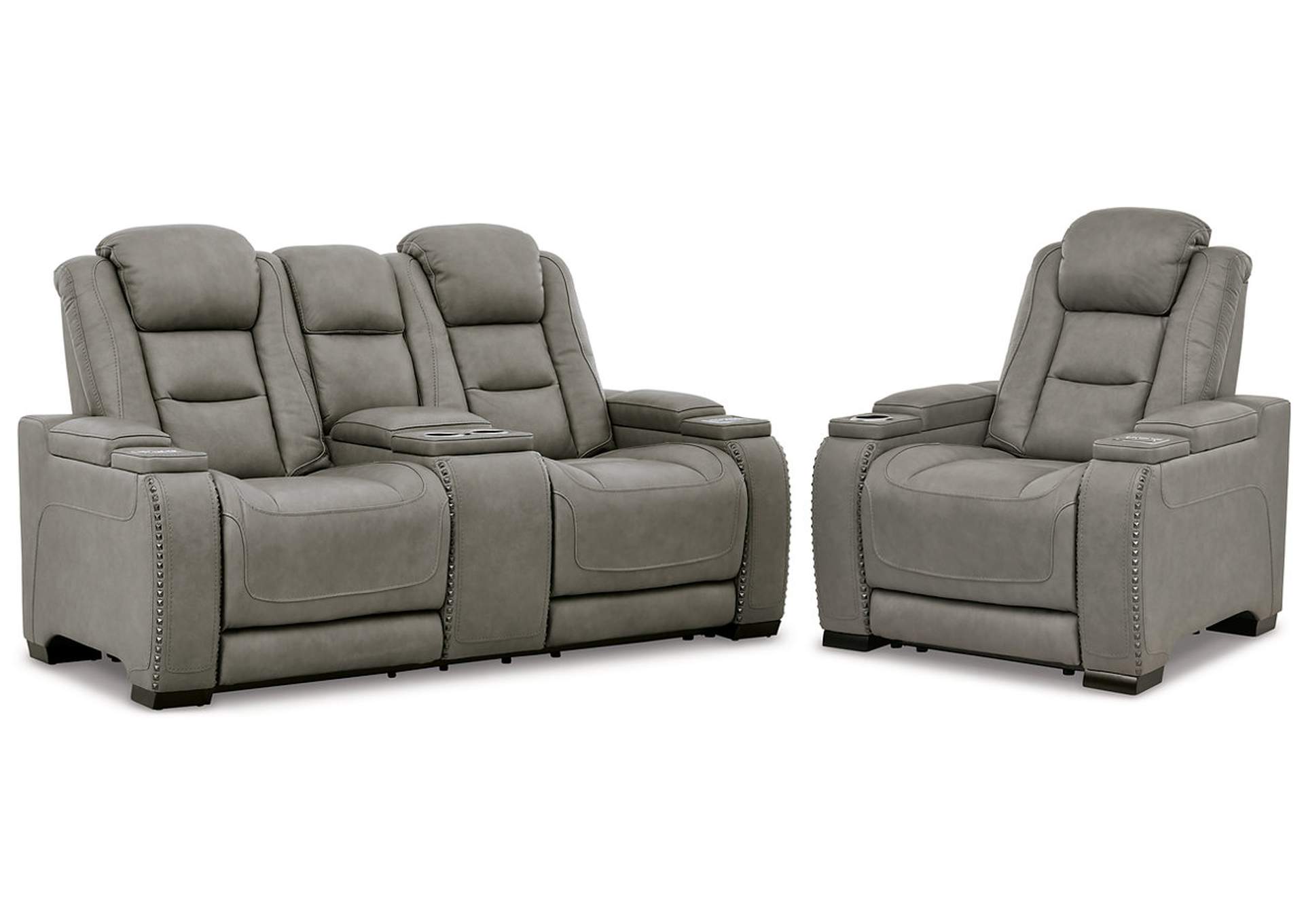 The Man-Den Power Reclining Loveseat and Recliner,Signature Design By Ashley