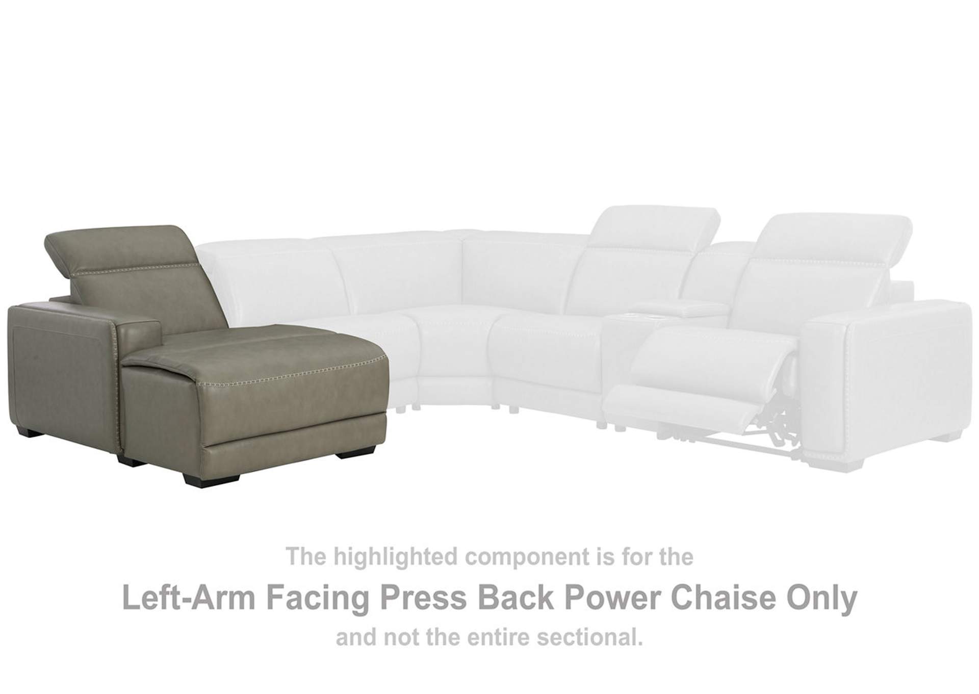 Correze Left-Arm Facing Power Reclining Back Chaise,Signature Design By Ashley