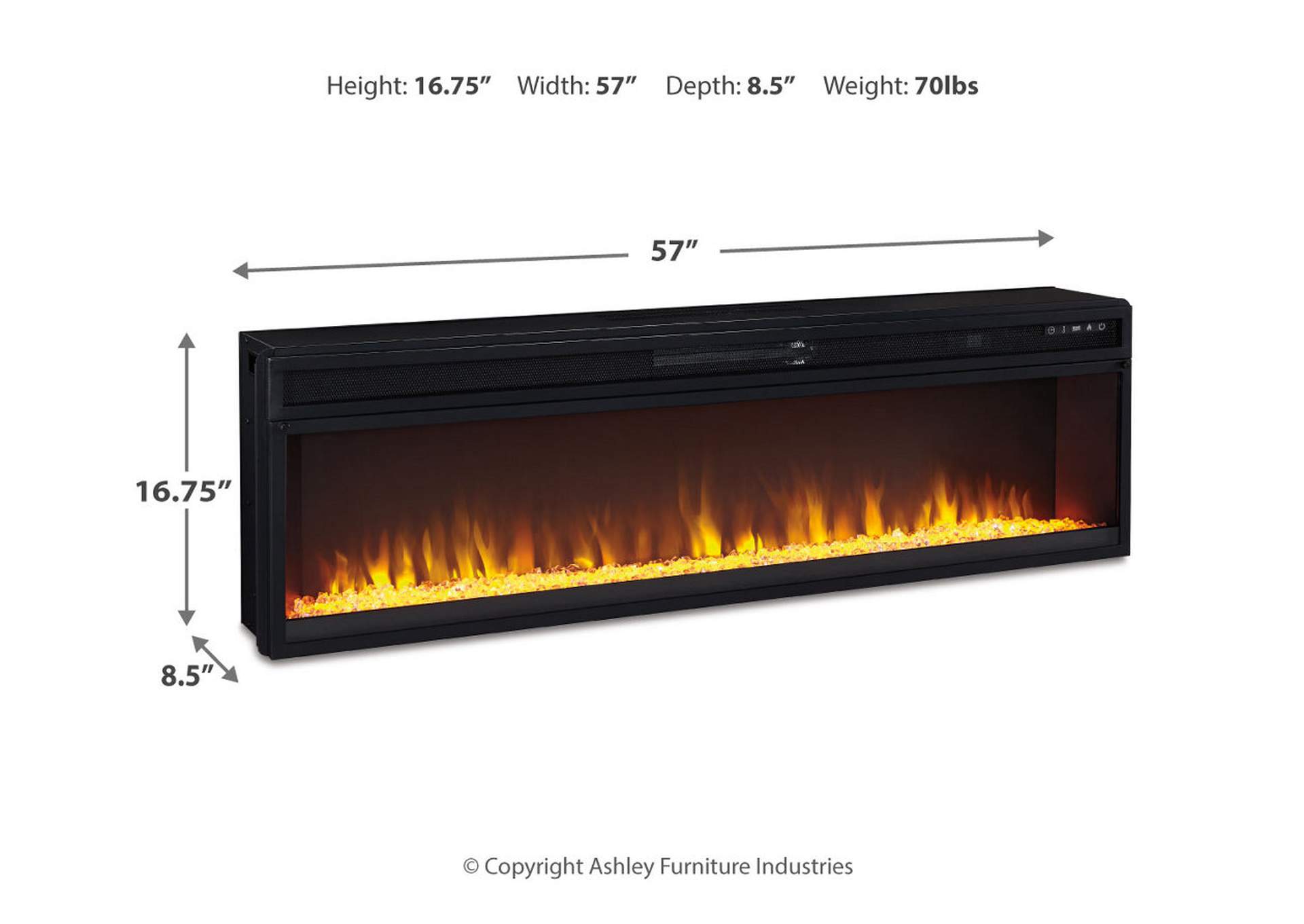 Entertainment Accessories Electric Fireplace Insert,Signature Design By Ashley