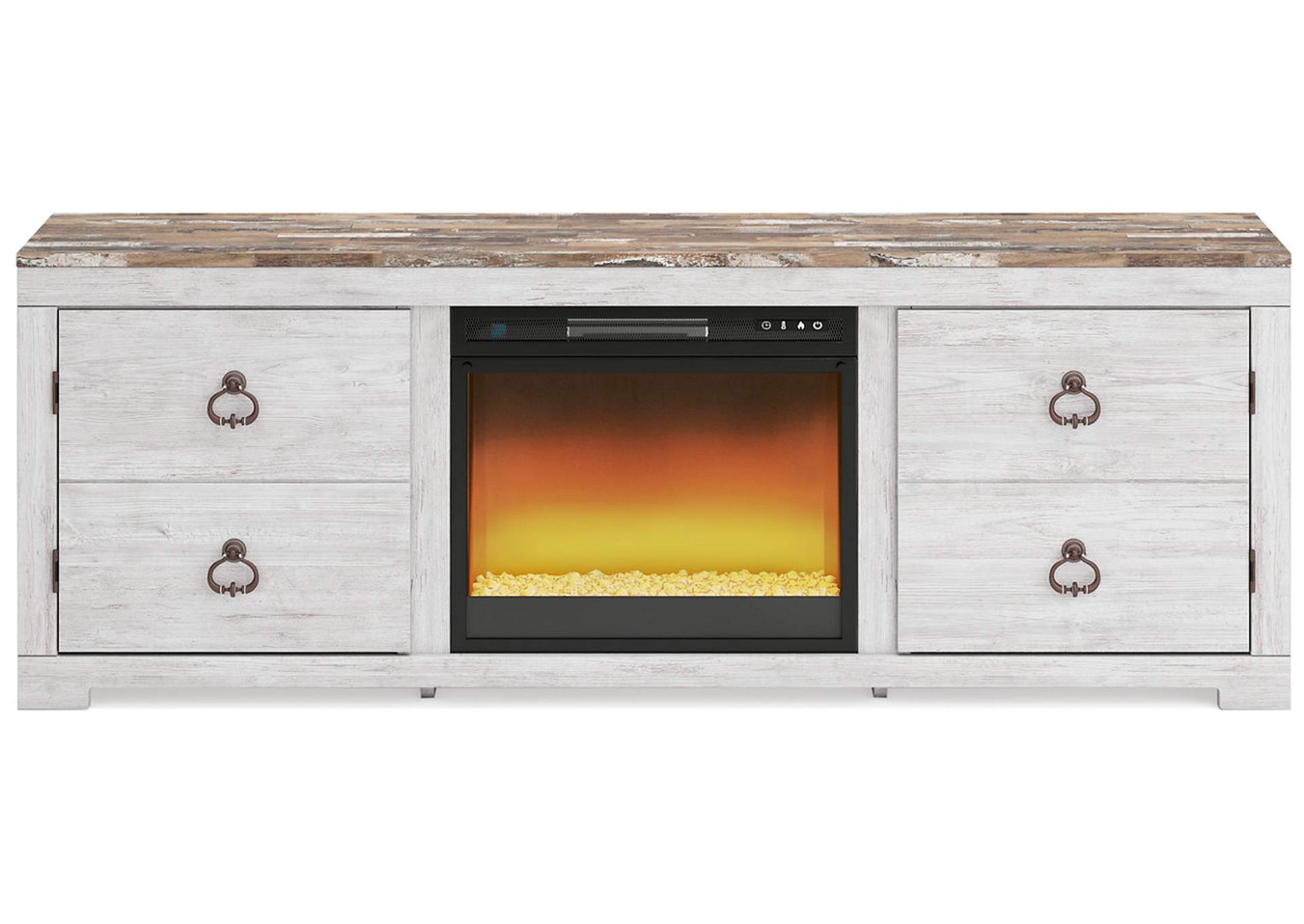 Willowton TV Stand with Electric Fireplace,Signature Design By Ashley
