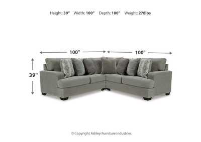Keener 3-Piece Sectional with Ottoman,Ashley