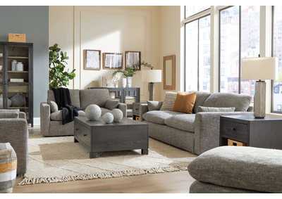 Dramatic Sofa, Loveseat, Chair and Ottoman,Benchcraft