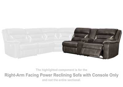 Kincord Right-Arm Facing Power Reclining Sofa with Console,Signature Design By Ashley