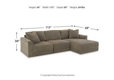 Raeanna 3-Piece Sectional Sofa with Chaise,Benchcraft