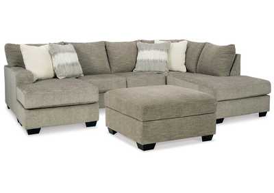 Creswell 2-Piece Sectional with Ottoman,Signature Design By Ashley