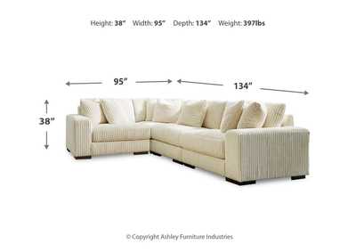 Lindyn 4-Piece Sectional with Ottoman,Signature Design By Ashley