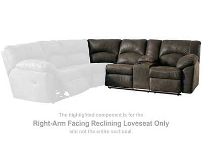 Tambo Right-Arm Facing Reclining Loveseat,Signature Design By Ashley