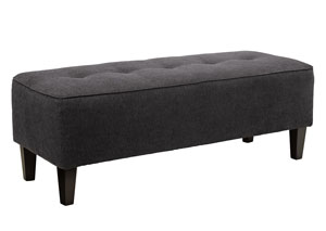 Image for Sinko Charcoal Oversized Accent Ottoman
