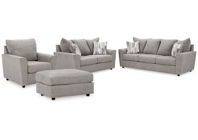 Stairatt Sofa, Loveseat, Chair and Ottoman,Signature Design By Ashley