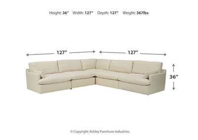 Tanavi 5-Piece Sectional with Ottoman,Millennium