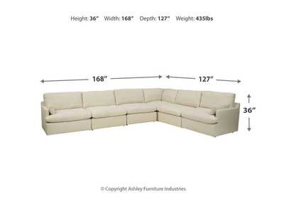 Tanavi 6-Piece Sectional with Ottoman,Millennium