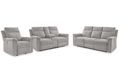 Barnsana Power Reclining Sofa, Loveseat and Recliner