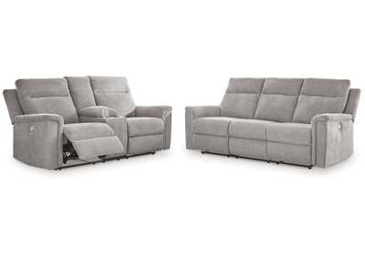 Image for Barnsana Power Reclining Sofa and Loveseat