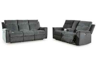 Barnsana Power Reclining Sofa and Loveseat